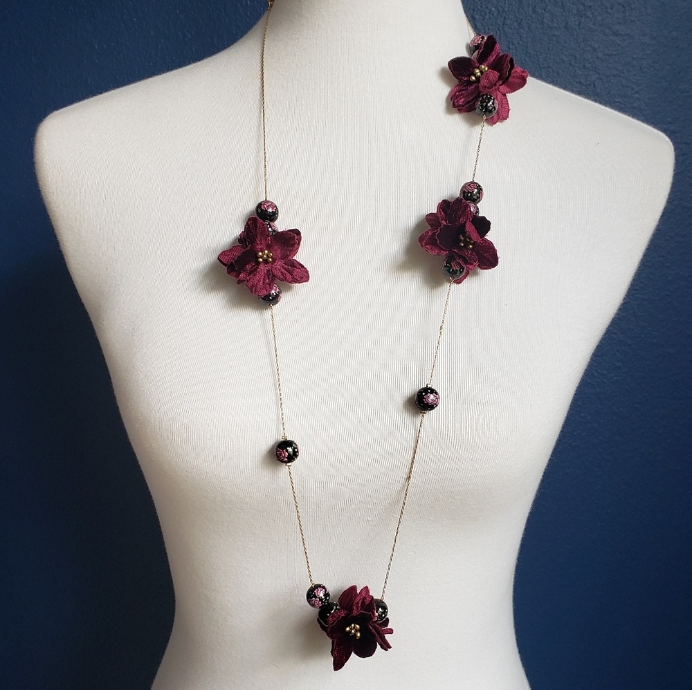 Anthropologie Floral Necklace